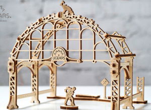 Puzzle 3D Macara pe Sine din Lemn Ugears [17]