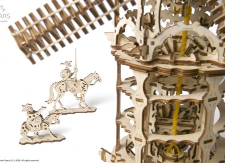 Puzzle 3D Moara de vant din lemn Ugears [6]