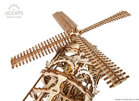 Puzzle 3D Moara de vant din lemn Ugears [5]