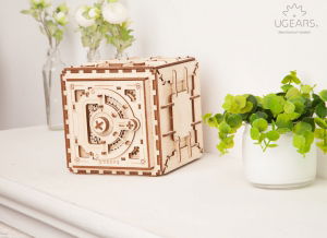 Puzzle 3D Seif din Lemn Ugears [1]