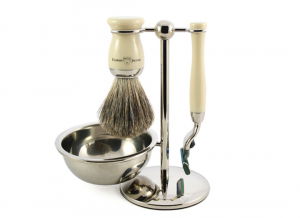 Set cadou barbati pentru barbierit 4 piese Ebony Fit, Edwin Jagger [2]