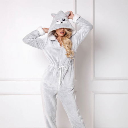 Salopeta dama Trixie onesie gri [1]