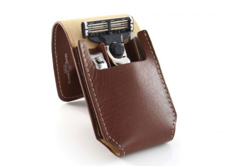 Set cadou de calatorie cu Aparat de Ras cromat cu lama Gillette Fusion Proglide Edwin Jagger [6]