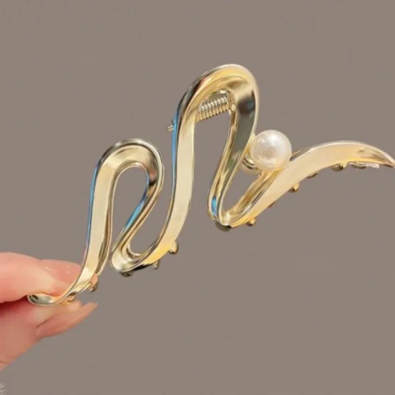 Agrafa de Par Aurie cu Perle Decorative [0]