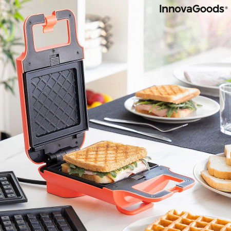 Aparat 2 in 1 Sandwich maker si Wafe, Breakfast kit [1]