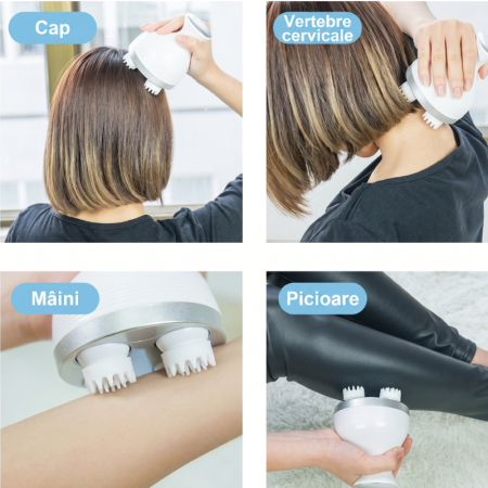 Aparat de masaj electric multifunctional pentru scalp si corp [1]