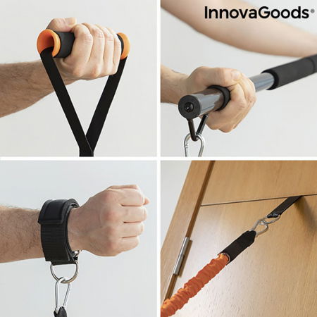 Aparat fitness multifunctional, cu ghid exercitii si geanta voiaj [10]