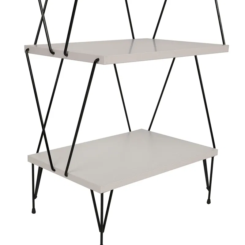 Balaban Biblioteca alba moderna cu rafturi, organizare eficienta [2]