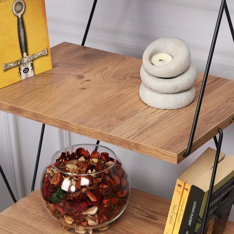 Biblioteca Balaban Pin cu rafturi multiple si design modern [9]