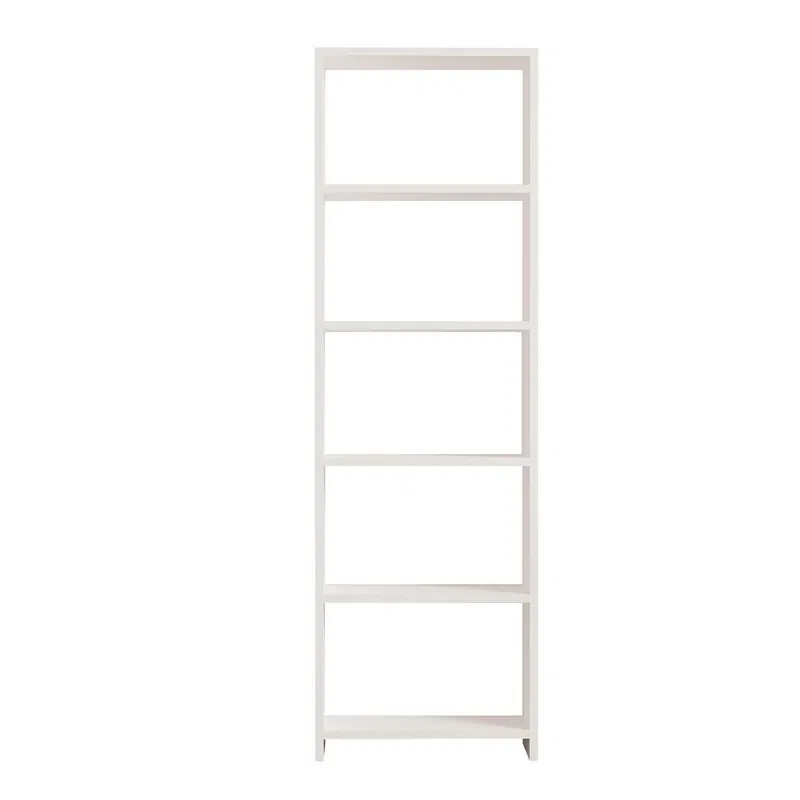 Biblioteca New, alb, spatii deschise, design minimalist, 160 cm [3]
