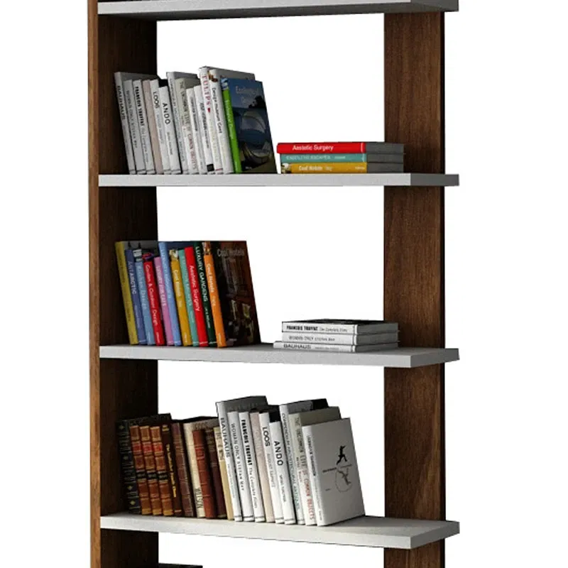 Biblioteca Order alb, nuc, compartimentata, fixare pe perete [1]