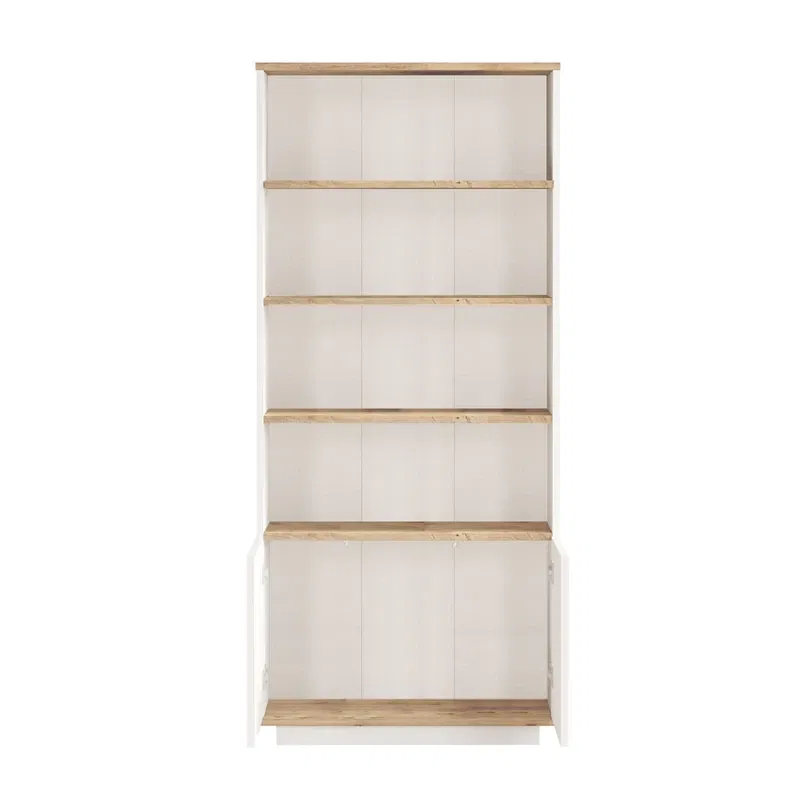 Biblioteca pin atlantic alb, multiple polite 75x168,3 cm [4]