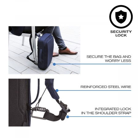 Bobby Bizz 2 in 1 Rucsac si servieta antifurt [29]