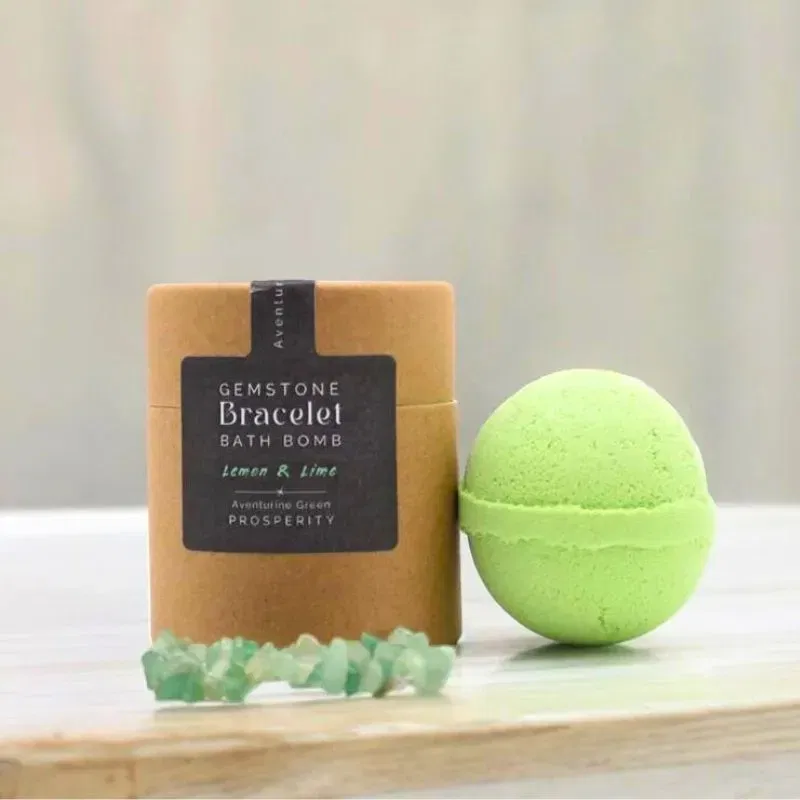 Cadouri pentru Iubita - Bomba de baie cu uleiuri esentiale si bratara cu aventurin verde