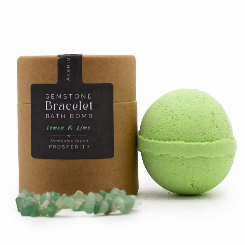 Bomba de baie cu uleiuri esentiale si bratara cu aventurin verde [7]