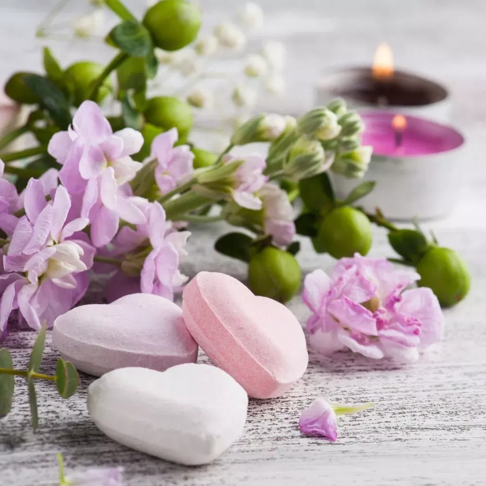 Bombe de baie inimioare efervescente Fizzy Hearts [0]