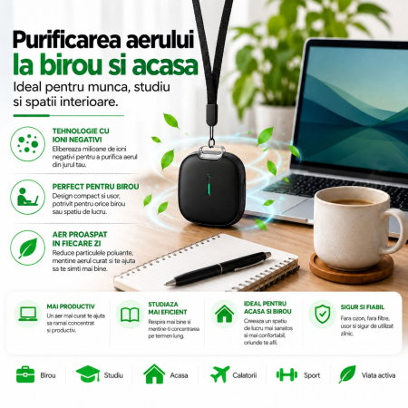 Bratara Purificator aer Clear Air Neagra [5]