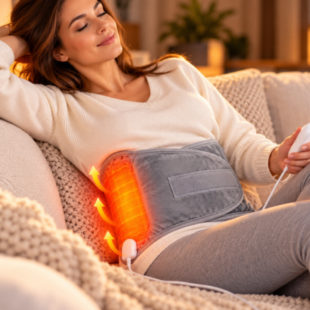Cadouri Black Friday - Brau electric de incalzire pentru abdomen si spate Harmony