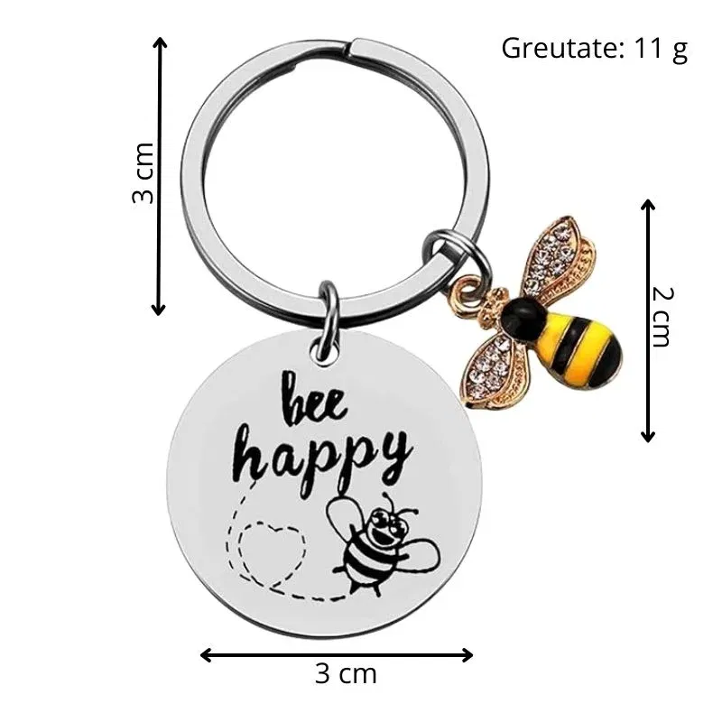 Breloc Amuzant Bee Happy [6]