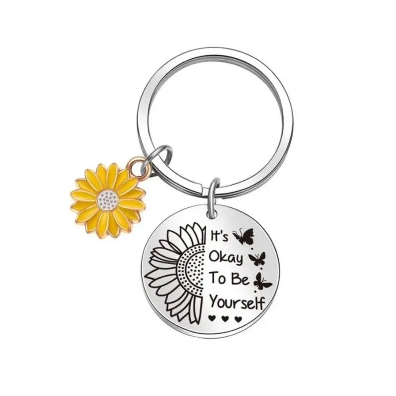 Breloc motivational cu floare [3]