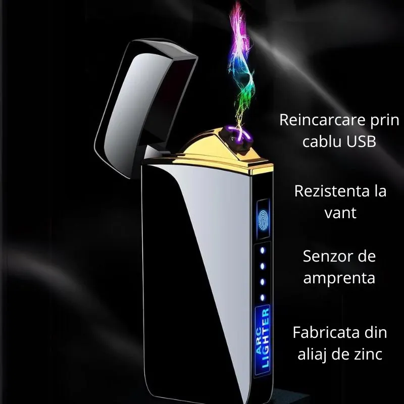 Bricheta LCD Reincarcabila cu Arc Dublu [3]