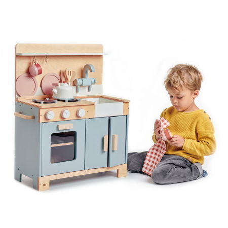 Bucatarie din lemn pentru copii, Mini Chef Home Kitchen, 16 piese [2]