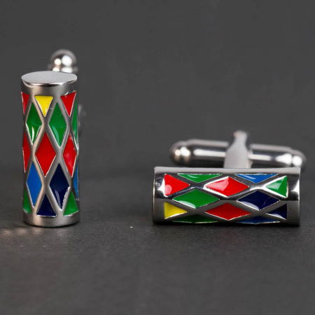 Cadouri pentru Tati - Butoni cilindrici colorati