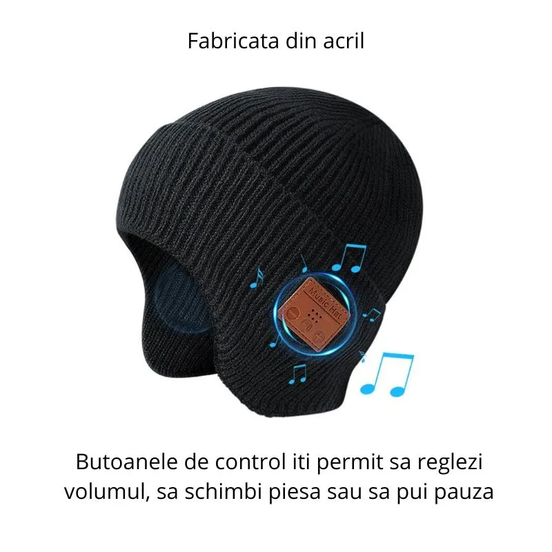 Caciula smart cu casti Bluetooth [10]