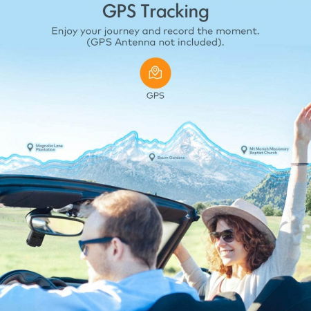 Camera auto DVR Dubla Apeman C550, Full HD, Bord si Spate, Detector miscare, Mod parcare, Filmare in bucla [1]