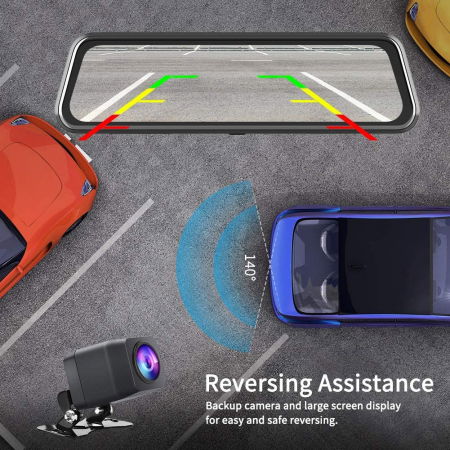 Camera auto DVR Dubla Oglinda VanTop H610, 2.5K, Bord si Spate, Touch-Screen, Senzor Sony IMX 335 [2]