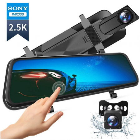 Camera auto DVR Dubla Oglinda VanTop H610, 2.5K, Bord si Spate, Touch-Screen, Senzor Sony IMX 335 [1]
