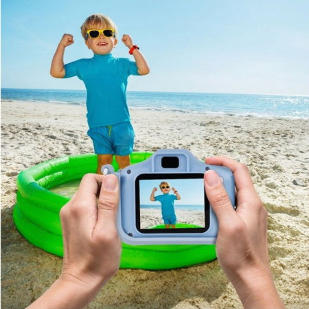 Camera foto pentru copii Smart Fun Albastru, 96 MP, Ecran 2.0 inch, 64 GB SD, 1080P HD [9]
