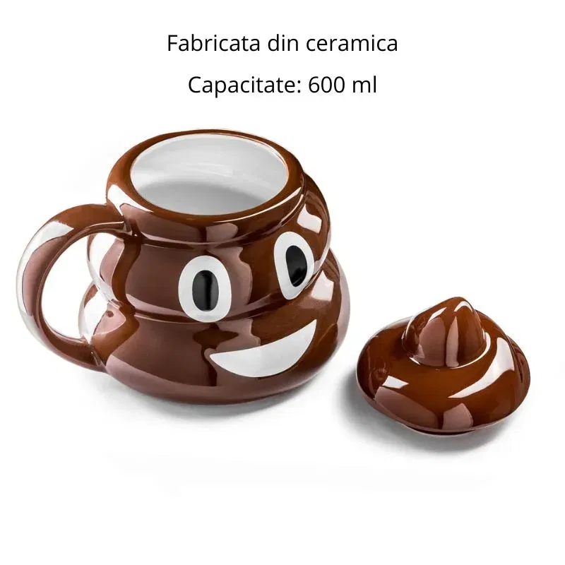 Cana amuzanta Poop Emoji [3]