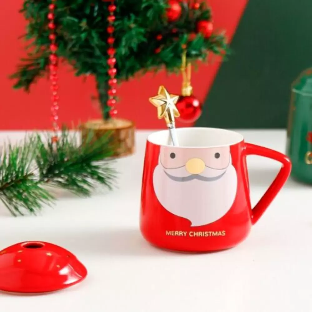 Cana cadou cu lingurita Craciuneste fericit, 450 ml [1]