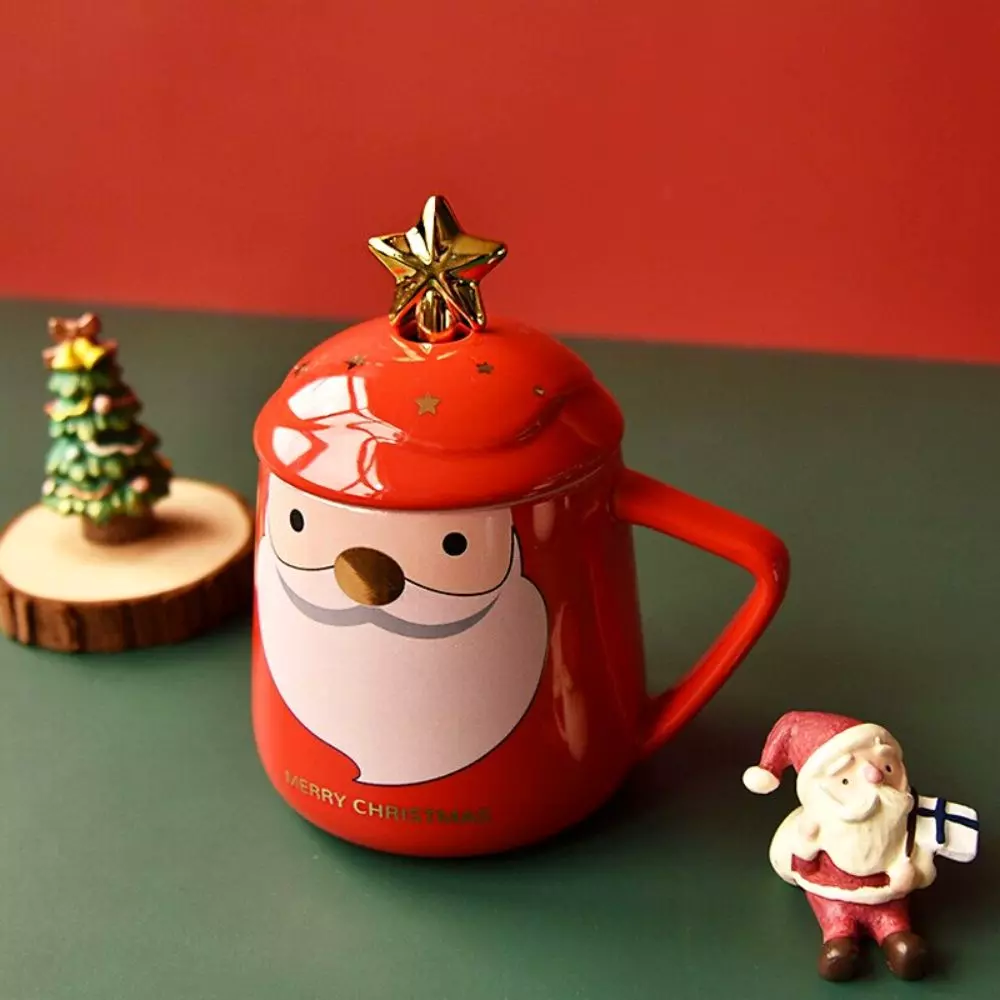 Cana cadou cu lingurita Craciuneste fericit, 450 ml [2]