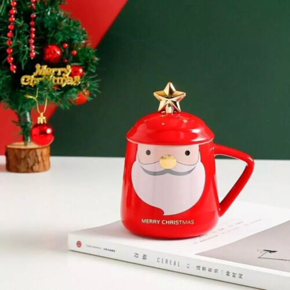 Cana cadou cu lingurita Craciuneste fericit, 450 ml [4]