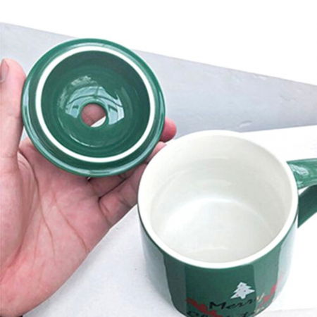 Cana cadou cu lingurita, Merry Christmas, 450 ml [3]