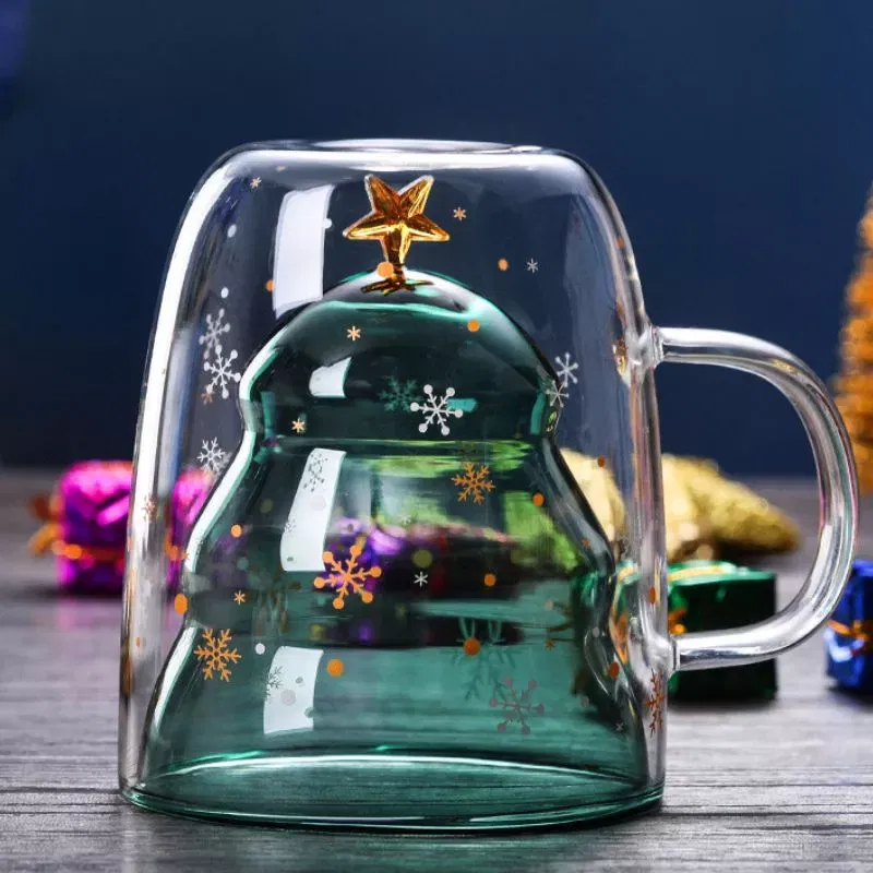 Cana cadou de Craciun cu pereti dubli si capac - Oh-Brad-frumos [6]