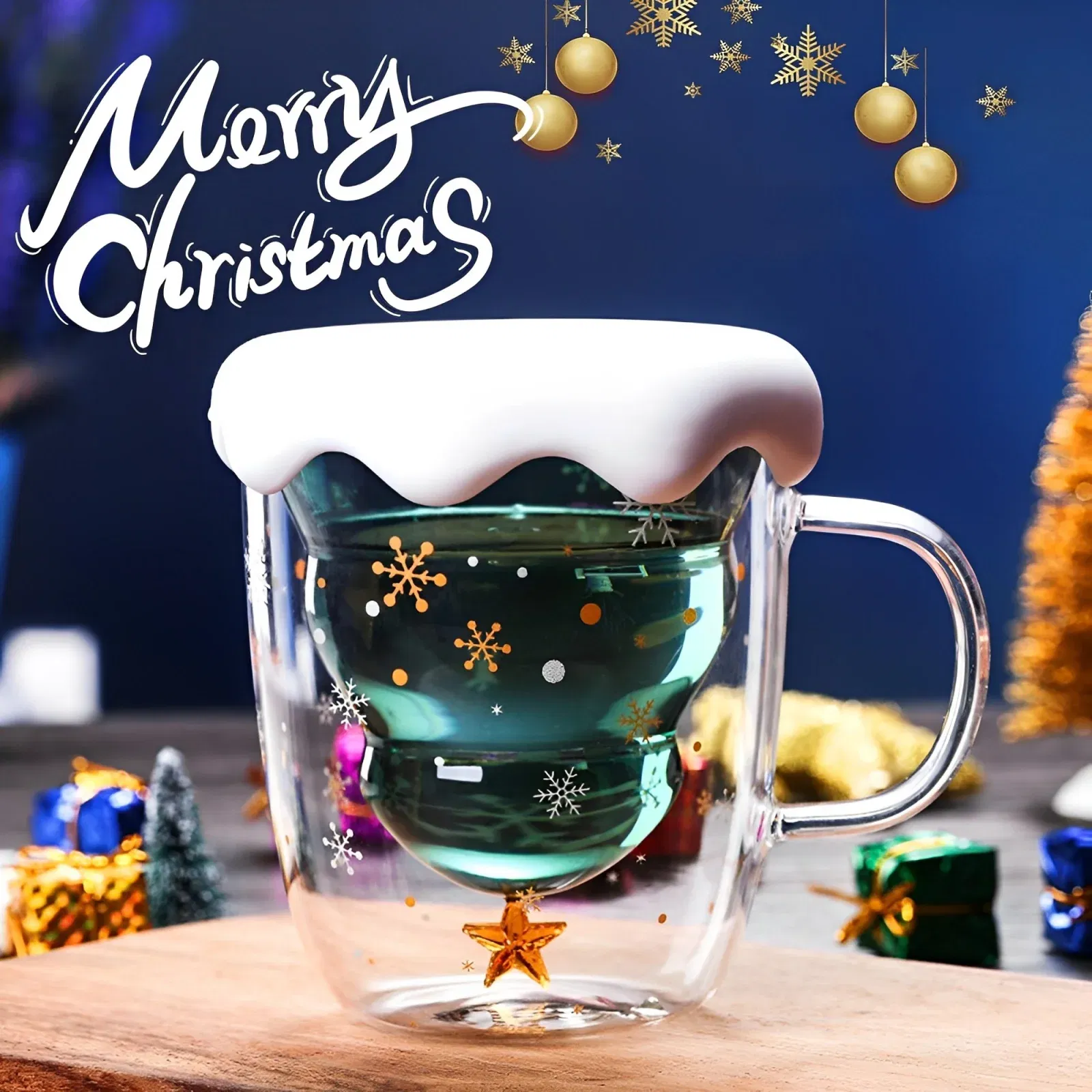 Cana cadou de Craciun cu pereti dubli si capac - Oh-Brad-frumos [3]