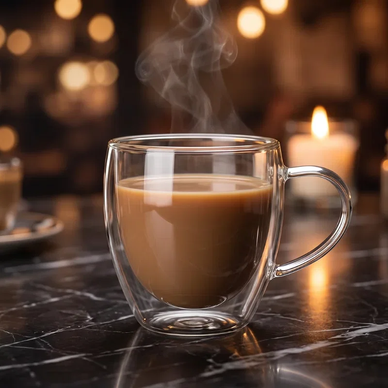 Cadouri pentru Iubita - Cana Cafea cu Pereti Dubli 250 ml