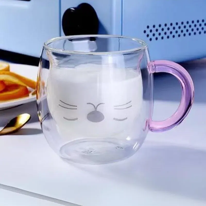 Cana cu Pereti Dubli Pink Cat [1]