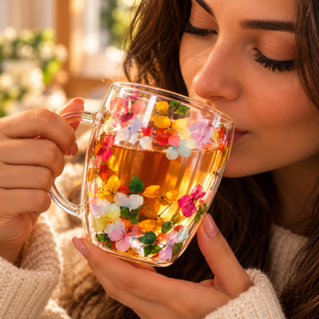 Cadouri Craciun Pentru Femei - Cana de cafea Aroma florilor