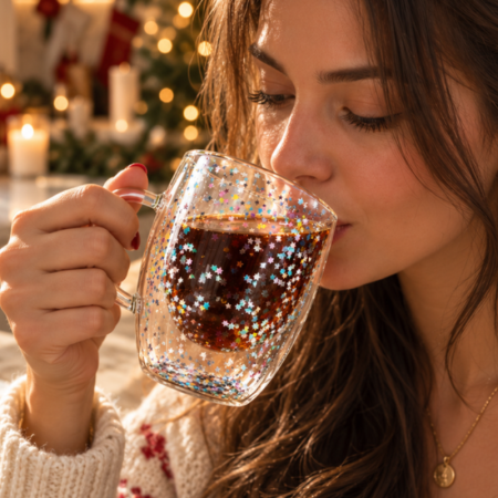 Cadouri Craciun Pentru Femei - Cana de cafea Magia stelelor