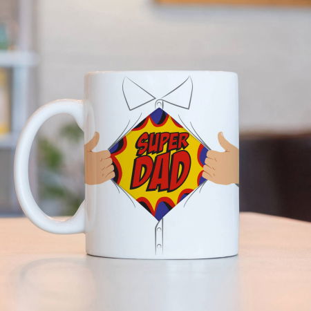 Cadouri pentru Tati - Cana haioasa termosensibila Super Dad