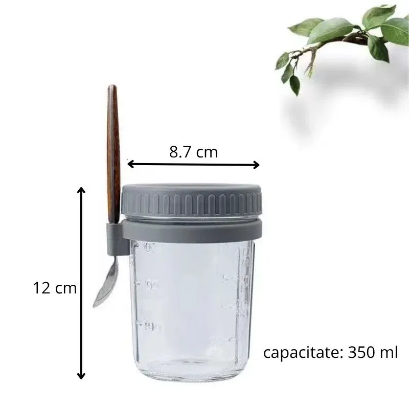 Cana pentru mic dejun cu capac si lingurita [12]