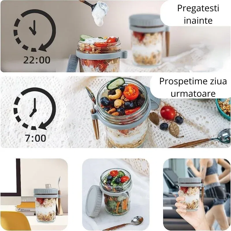Cana pentru mic dejun cu capac si lingurita [8]