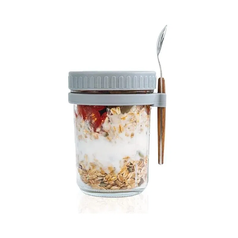 Cana pentru mic dejun cu capac si lingurita [6]