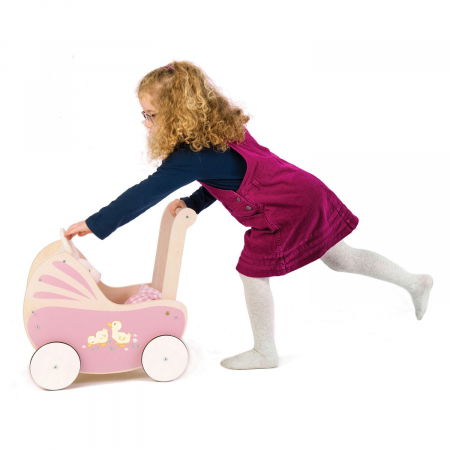 Carucior din lemn pentru papusa de jucarie, Sweetiepie [2]