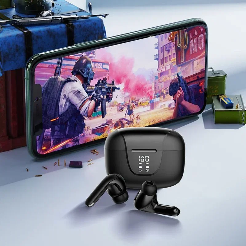 Casti wireless in-ear cu afisaj LED, S42 [2]