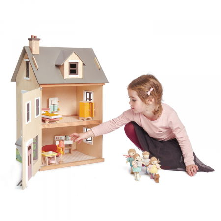 Casuta de papusi Urbana, lemn premium, 12 componente mobila [2]